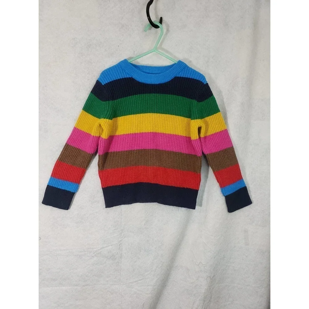 3 items- girls 5 off-white cardi, size 5 salmon dress, 4/5 sweater